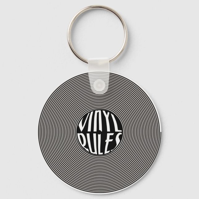 Porte-clés Règles de vinyle (Recto)