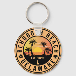 Porte-clés Rehoboth Beach Delaware Retro Sunset Souvenirs 60 