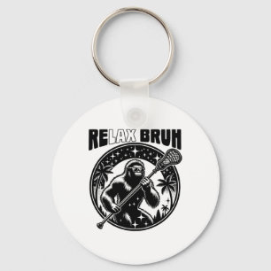 Porte-clés Relax Bro Bruh Funny Bigfoot Lax Lacrosse Hommes G