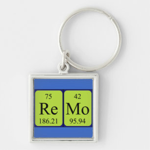 Porte-clés Remo clé de nom de table périodique