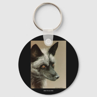 Porte-clés Renard argenté par DiDi