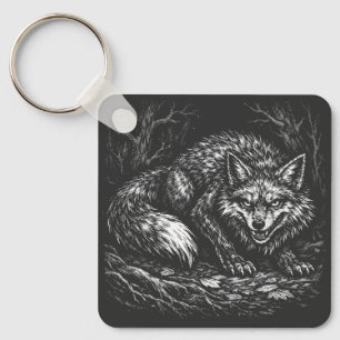 Porte-clés Renard rusé de la forêt — par BurnsInHell