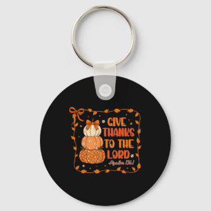 Porte-clés Rendez Grâce Au Seigneur Christian Pumkins Thanksg