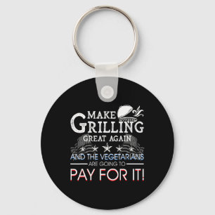Porte-clés Rendez la grillade grande à nouveau Trump BBQ Pit