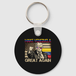 Porte-clés Rendez sa grandeur au Venezuela Trump Patriotique