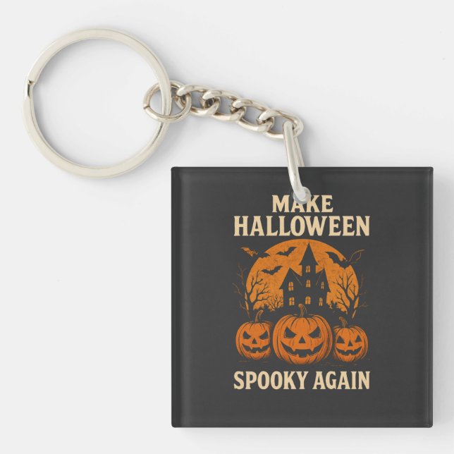 Porte-clés Rendre Halloween Éffrayant (Devant)