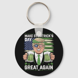 Porte-clés Rendre l'Amérique chanceuse Jour de la Saint Patri