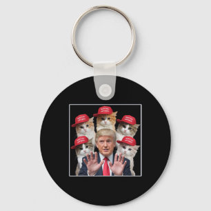 Porte-clés Rendre les chats en sécurité Trump 2024 Casquette