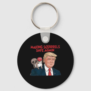 Porte-clés Rendre les écureuils en sécurité Trump 2024