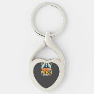Porte-clés Réparateur de piles Halloween Sorcière de nuit Des