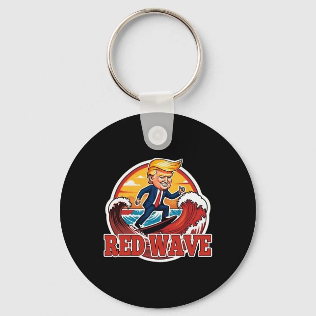Porte-clés Républicain vague rouge Trump (Recto)