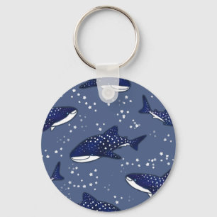 Porte-clés Requin de baleine étoilée (noir)