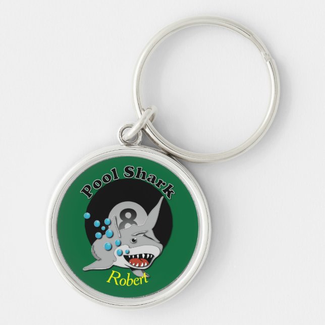 Porte-clés Requin de piscine de huit boules (Devant)