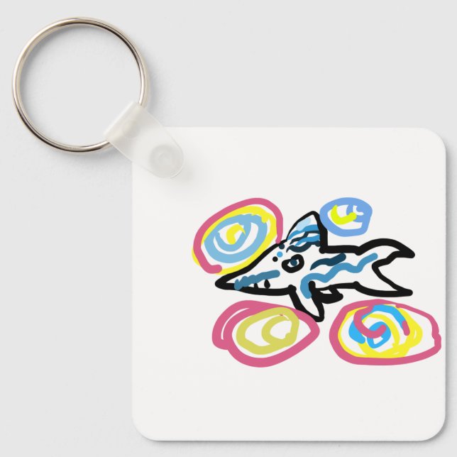 Porte-clés Requin  été  (Recto)