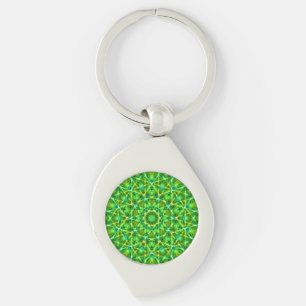 Porte-clés Réseau vert Kaléidoscope/Grünes Netz Kaleidoscope