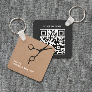 Porte-clés Réservation de rendez-vous par QR Code minimal pou