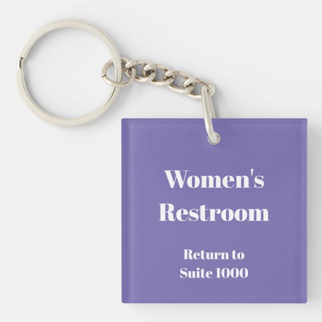 Porte-clés Réservoir pour femmes Retour à la suite Numéro Mod (Devant)