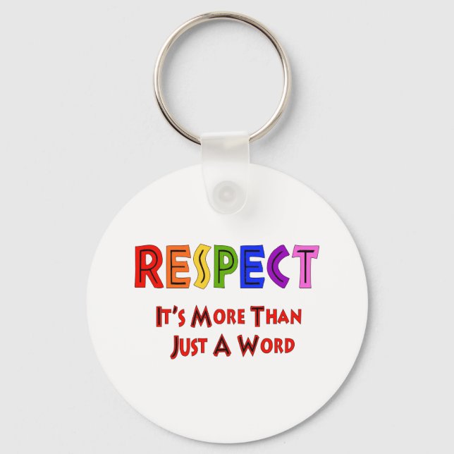 Porte-clés Respect Rainbow (Recto)