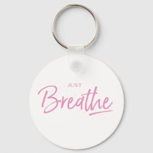 Porte-clés Respire, Yoga, Citation Zen