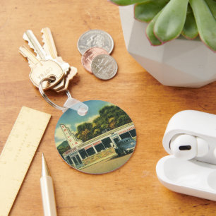 Porte-clés Restaurant Vintage, Diner de Drive-In des Années 5