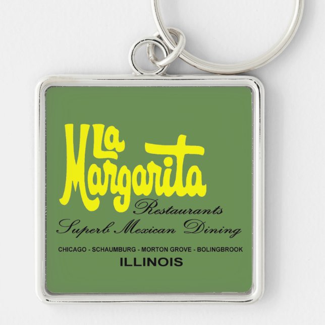 Porte-clés Restaurants La Margarita de l'Illinois (Devant)