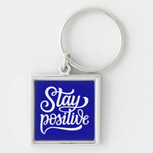 Porte-clés Restez bleu positif