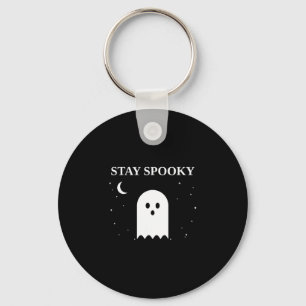 Porte-clés Restez mignon fantôme effrayant Halloween croissan