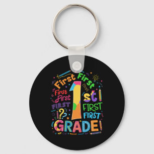 Porte-clés Retour à l'école Équipe de 1re année Typographie T