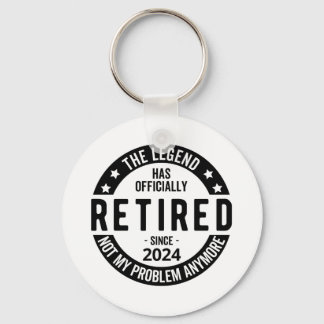 Porte-clés Retraité 2024 Pas Mon Problème Plus, Drôle