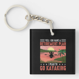 Porte-clés Retraite Kayaking Plan Beverage