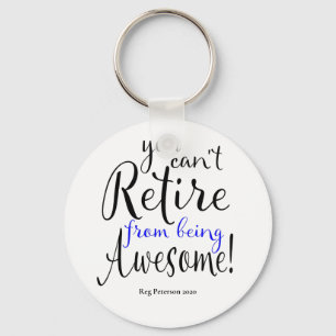 Porte-clés Retraite policière de la Ligne Bleue Mince