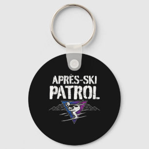 Porte-clés Rétro 80s Patrouille d'Après Ski Vintage