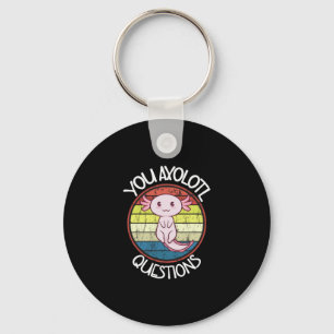 Porte-clés Rétro 90s Vous Axolotl Questions Vintage Coucher d