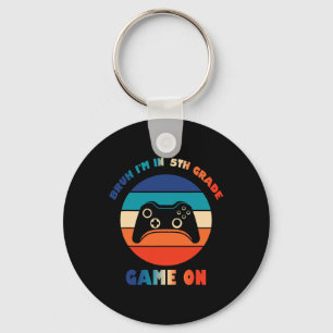 Porte-clés Retro Bruh je suis en 5e année Gamer Ck pour le ga