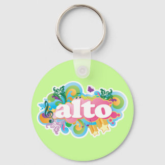 Porte-clés Retro Burst Alto Singer Choir Cadeau