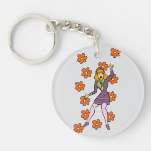 Porte-clés rétro Daphne Scooby-Doo Flower Power