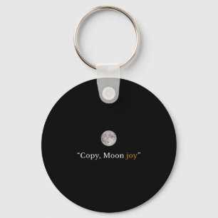Porte-clés Rétro drôle tendance copie lune joie minimal espac