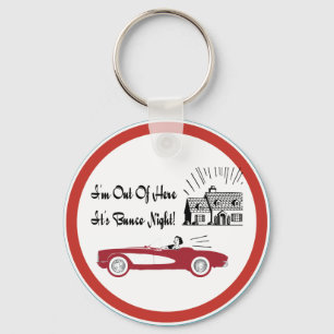 Porte-clés Retro et Vintage Bunco Red Convertible