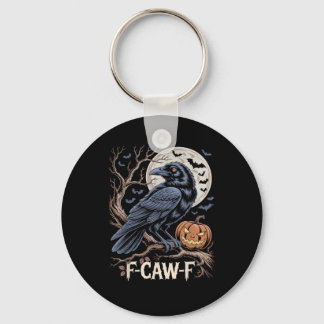 Porte-clés Retro F-Caw-F Bird Crow Funny Crow Bird Cawing Gru