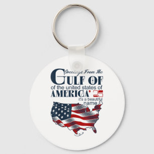 Porte-clés Retro Golfe De L'Usa Amérique Funny Golfe Du Mexiq