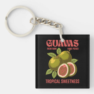 Porte-clés Retro Guavas Fruit Commercial Graphisme Art Style