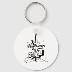 Porte-clés Retro Halloween Motel Shirt Déplaisant Vintage Hau