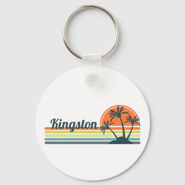 Porte-clés Retro Kingston Sunset (Recto)