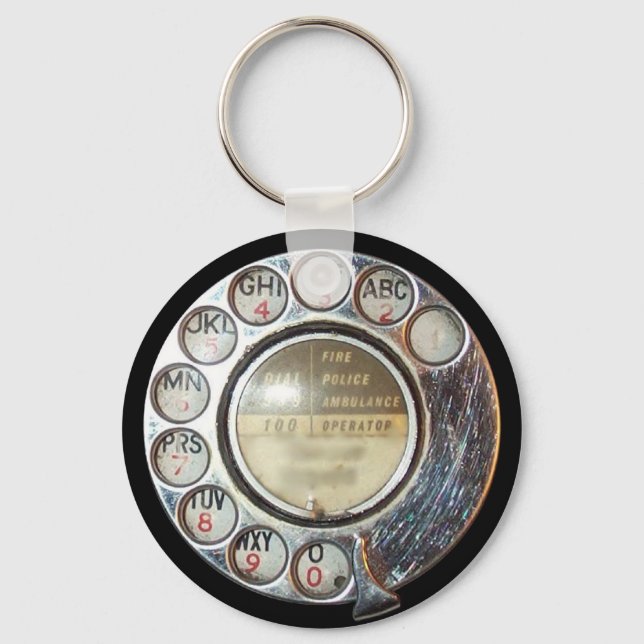 Porte-clés RETRO PHONE DIAL keychain (Recto)