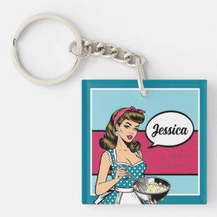 Porte-clés Retro Pinup_ Hey Darlin