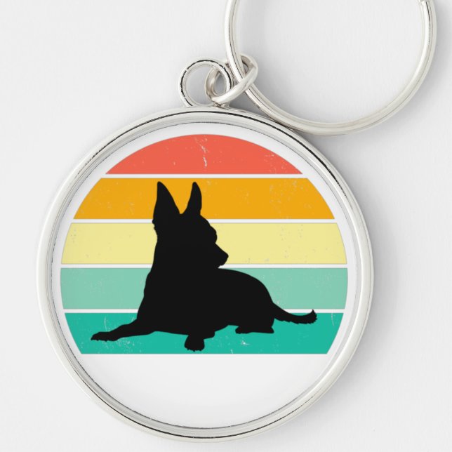 Porte-clés Retro Sunset Chihuahua (Devant)