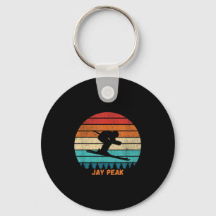 Porte-clés Retro Sunset Jay Peak Ski du Vermont _1