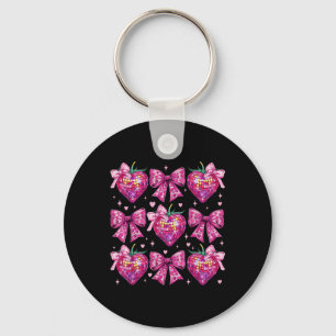 Porte-clés Retro Super Coquette Bow Strawberry Valentin