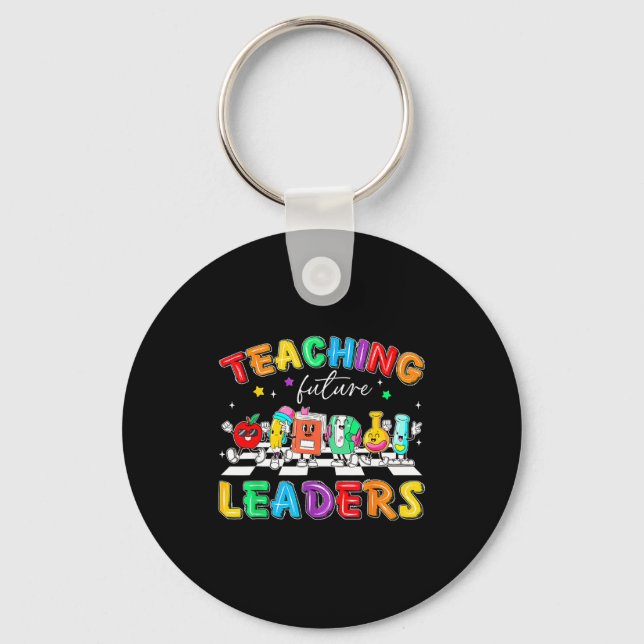 Porte-clés Retro Teaching Future Leaders Groovy Teacher Back  (Recto)