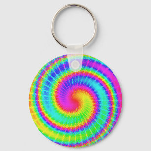 Porte-clés Retro Tie Dye Hippie Psychedelic